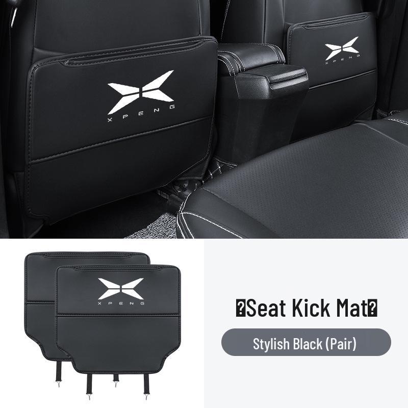 XPeng P7 Rear Kick Pads, P5 Seat Protectors, G3 Backrest Covers, and G9 Interior Accessories