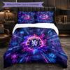 Set Biancheria da Letto Chelsea FC Modello 3 Pezzi Morbida Copripiumino in Microfibra con Federe per Camera da Letto