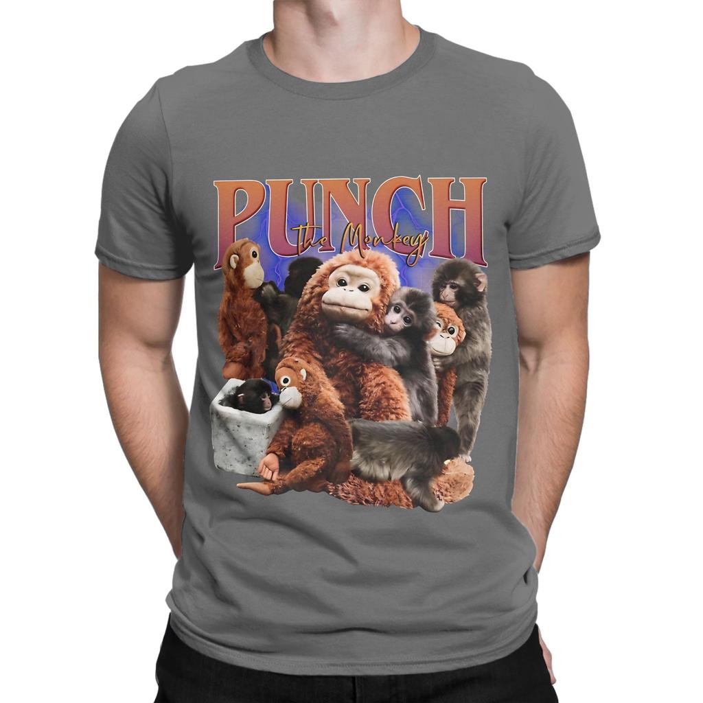 Punch The Monkey Vintage Bootleg Novelty Graphic 100 Cotton Tshirt Bib Punch The Monkey Tops Tees For Unisex
