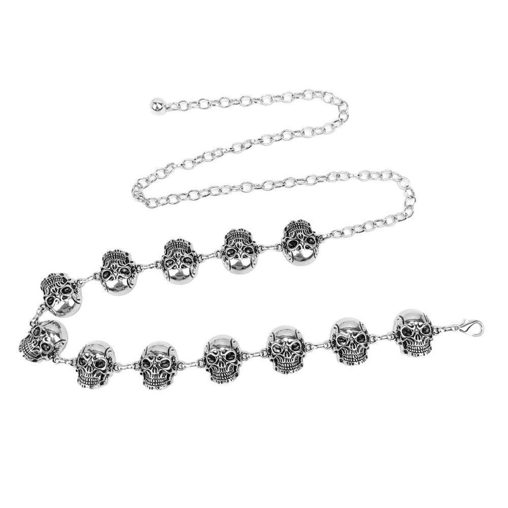 Y2K Body Chain Punk Waistband Elegant Skull Waist Chain  Ladies
