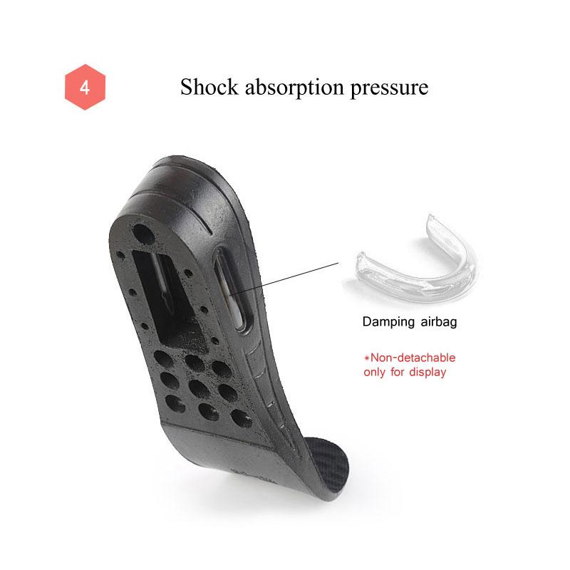 1Pair Height Increase Insoles 5Cm Air Cushion Heels Taller Shoes Pad For Men Women Comfort Lift