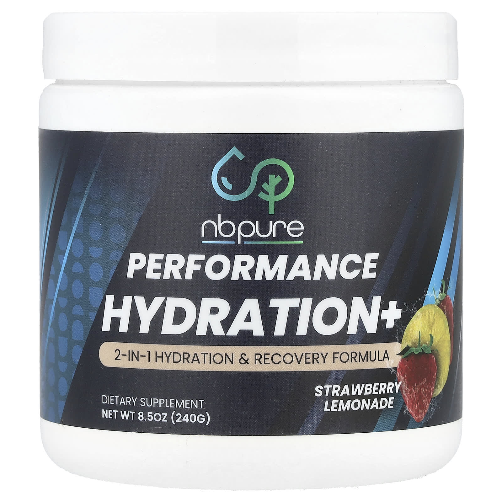 

NB Pure, Athletic Performance, Hydration+, Strawberry Lemonade, 8.5 oz (240 g)