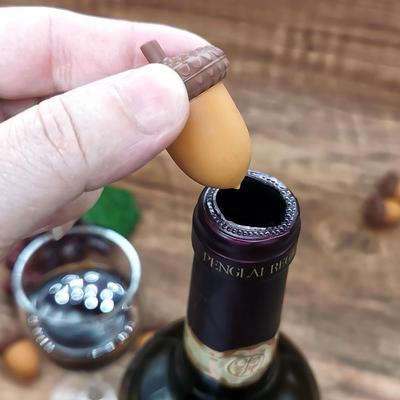 Dop pentru sticla de vin din silicon de ghindă