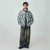 Autumn New Ripped Denim Jacket Men's Top Trendy Versatile Coat