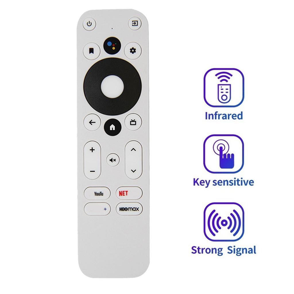 AA58 Replace Voice Remote Control for MECOOL KM2 KM2 PLUS ONN Android 4K UHD TV Box Bluetooth Voice Remote White