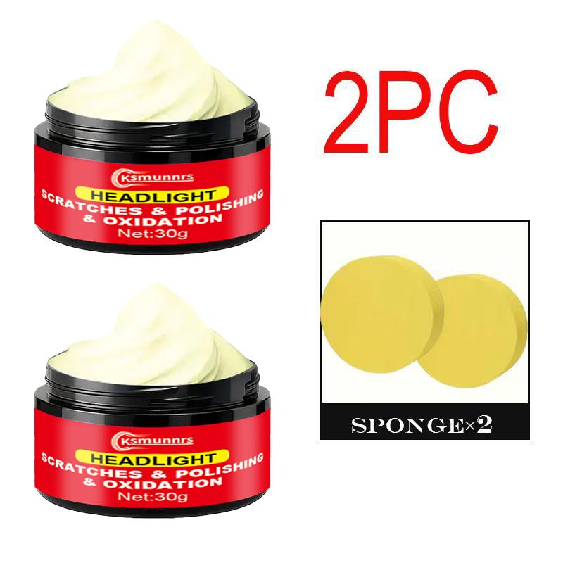 Car Headlight Restoration Paste, 30ml Headlight Polishing Compound, Removes Oxidation and Yellowing, Repairs Scratches and Haze,