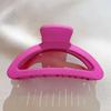 Roze Geometrische Plastic Grote Haarklauw Voor Vrouwen Meisjes Casual Acryl Paardenstaart Haai Haarklem Haarklemmen Spelden Accessoires