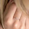 Bague de Petit Doigt Cao Shi Zircon pour Femme - Design de Mode Européen et Américain Bijou de Fiançailles