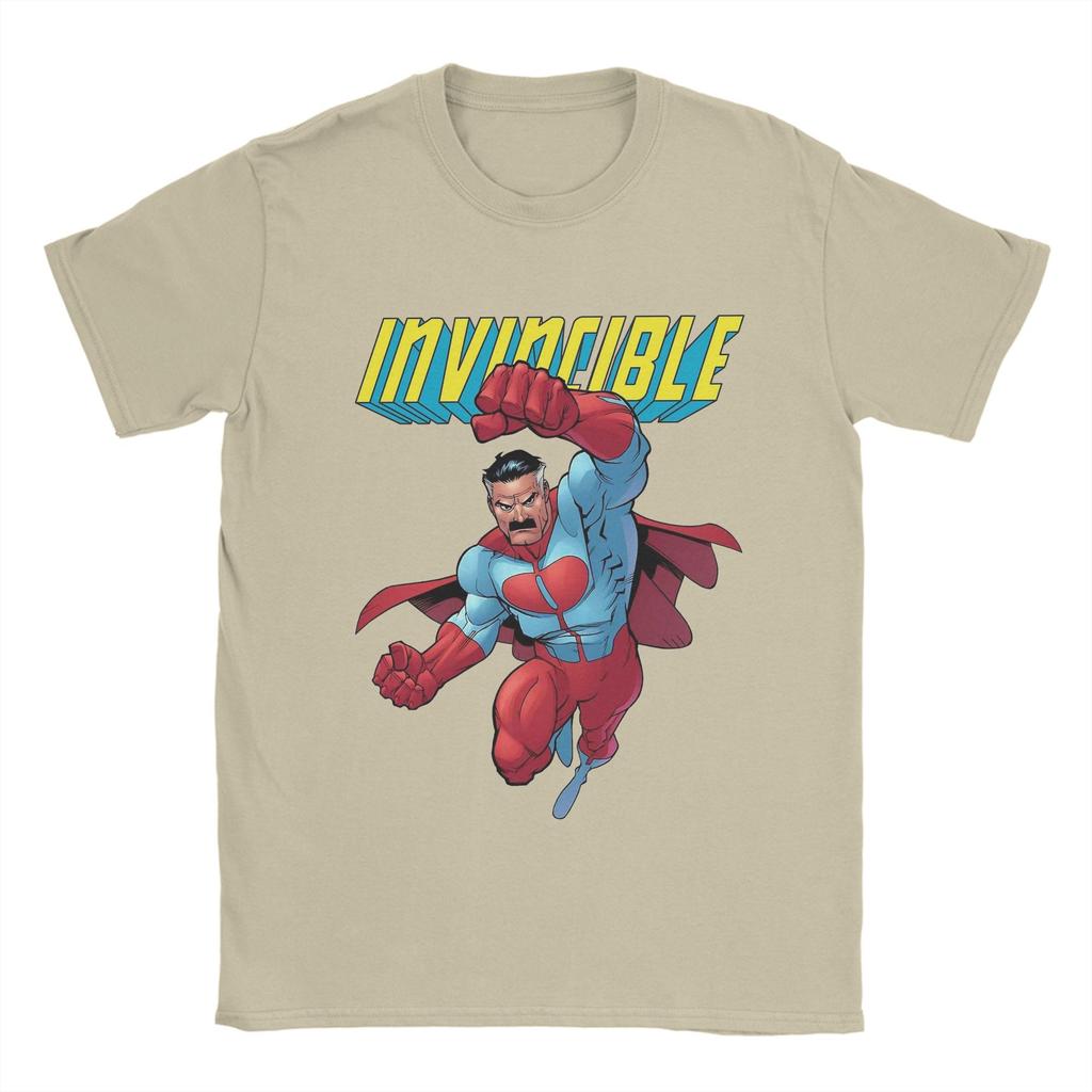 Men's invincible  Omni Man T Shirt  Pure Cotton Tops Funny Short Sleeve Round Neck Tee Shirt Gift Idea T-Shirt