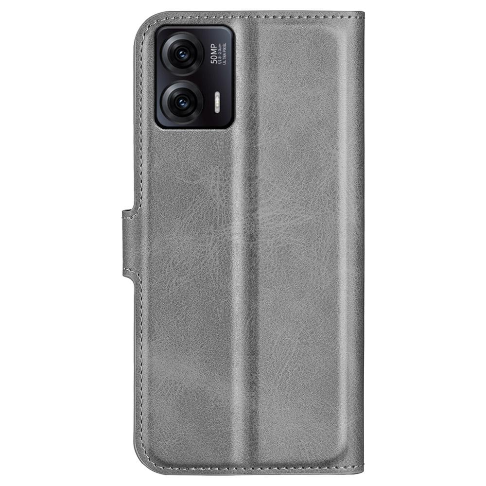 For Motorola Moto G73 5G PU Leather Phone Case Stand Wallet Calf Texture Drop-proof Flip Phone Cover