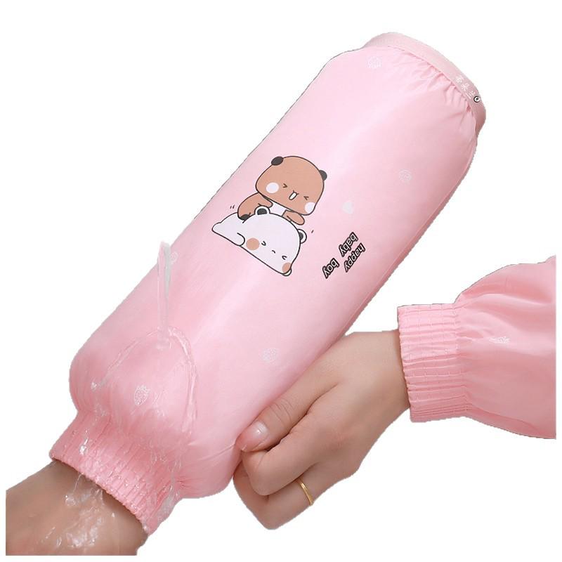 Women's Waterproof Cartoon Oversleeves - Anti-Stain, Extended Length for Kitchen, Autumn & Winter. Newcomers Save ¥5!