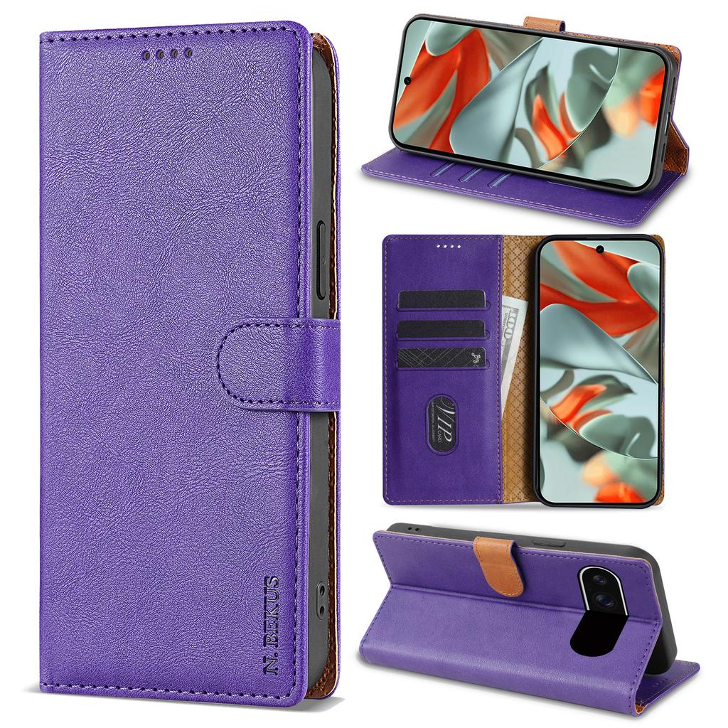 Luxury Leather Wallet Case For Google Pixel 9 10 Pro XL 10Pro 9Pro 8 7 6 Pro 9A 8A 7A 6A Business Magnetic Flip Card Slots Cover