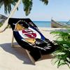 Black Raven 2D Flat Print Beach Towel, Large Soft Quick Dry Towel for Beach Camping Swimming.NSTJ0928340
