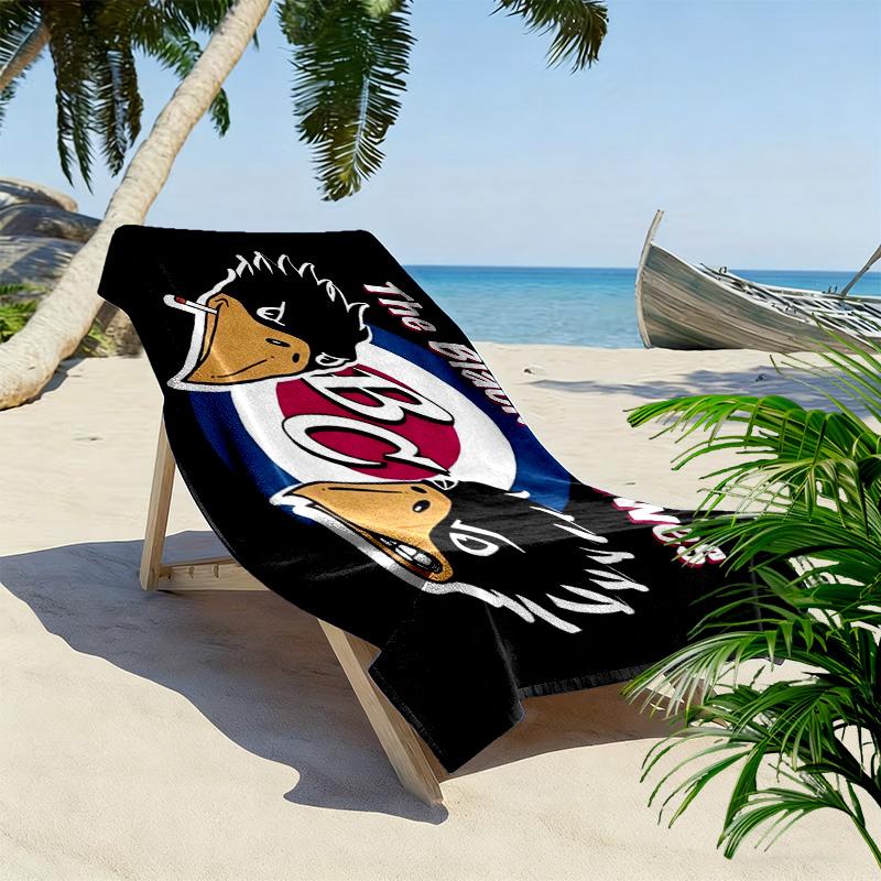 Black Raven 2D Flat Print Beach Towel, Large Soft Quick Dry Towel for Beach Camping Swimming.NSTJ0928340