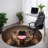 1pc Dachshund Chair Carpet for Office, Non-slip, Soft and Durable Office Rug for Interior Decoration, Perfect for Office Yy260313004