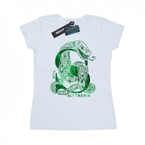 

Harry Potter Womens/Ladies Slytherin Snake Cotton T-Shirt XXL білий