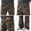 Mark Fairwhale Men's Slim Fit Camouflage Flare Cargo Pants