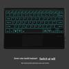 12.9" Bluetooth Backlit Touchpad Keyboard for iPad - Ultra-thin, Portable, Silent Wireless Keyboard for Tablet and Office Use