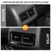 For Chevrolet Equinox 2017-2025 Accessories Rear AC Vent Frame Air Conditioning Outlet Sticker Decoration Cover Interior Trim