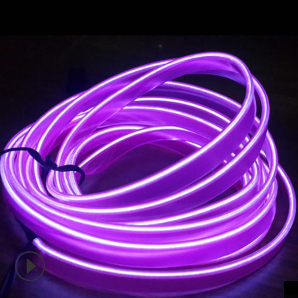 LED dekorativní lampa do interiéru auta 5M EL kabeláž Neonový pásek pro auto DIY Flexibilní okolní světlo USB Party Atmosphere Diode