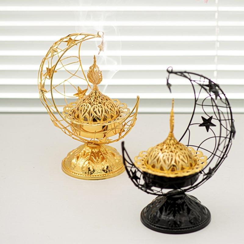 Incenses Diffuser Crescents Candle Incenser Eid Holiday Decoration Desk Ornament