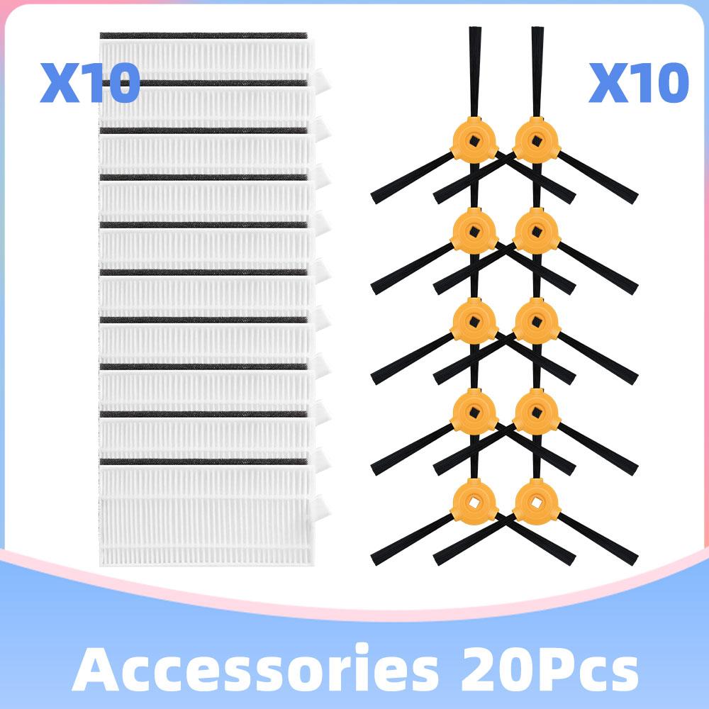 Compatible for Conga Excellence 990 / Ecovacs Deeboot N79 / iBoto Aqua V710 Main Side Brush Filter Vacuum Cleaner Spare Part