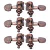 Copper Color Guitar Locking Tuners 3 Left 3 Right Guitar Head Knobs  Guitar Replacement