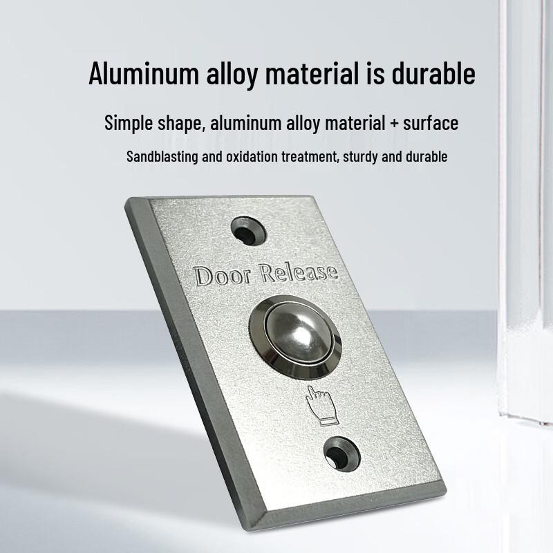 Realand Die-Cast Aluminum Self-Reset Access Control Exit Button