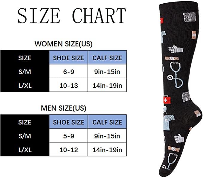 1Pairs 58 StylesNew Flower Animals Compression Socks for Leggings Breathable Running Pressure Soccer Adult Socks Pressure Socks