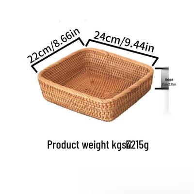 Aufbewahrungskorb aus geflochtenem Rattan