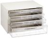Nakabayashi Avante Letter Case, Document Storage, A4 Size, 3 Shallow Drawers, 1 Deep Drawer, AL-W4-W