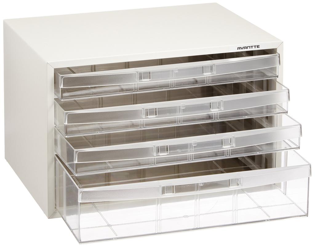 Nakabayashi Avante Letter Case, Document Storage, A4 Size, 3 Shallow Drawers, 1 Deep Drawer, AL-W4-W