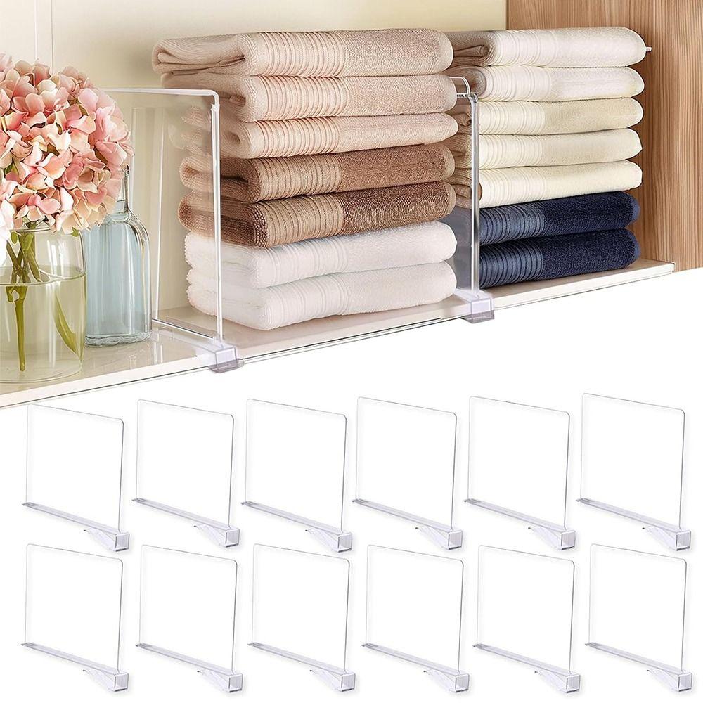 Closet Purse Organize Shelf Dividers Acrylic Shelf Separators In Closet  for Closet Organization