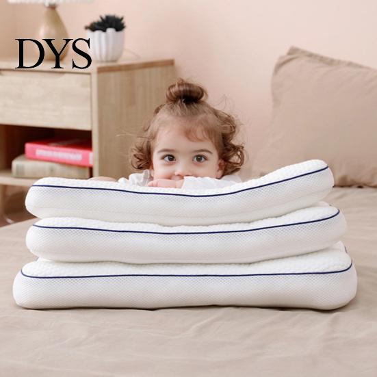 Ergonomisch Contourenkussen voor Rugslapers Kinderen 6 Maanden tot 8 Jaar, Cervicale Ondersteuning Baby Comfortabel Huis Reizen Peuterkussen, Ademend
