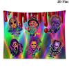 Horror Movies Wall Tapestry Aesthetic Wall Hanging Printed Fabric Blanket Decorative Tapestries for Bedroom Living Room Home Decor