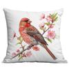New Spring Flower and Bird Print Pillowcase Home Living Room Sofa Cushion Pillowcase