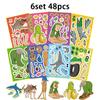 1-6 set Sticker Italiani Brainrot Tung Tung Sahur Telalaero Telala Squalo Sticker Divertenti Fai una Faccia Gioco Interattivo Regalo di Compleanno