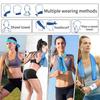 Microfiber Quick Dry Cooling Towel Ice Cold Towel for Sports Fitness Camping Travel Outdoor Activities with Portable Silicone Wrapped Case