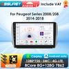 OSSURET CarPlay Android 12 Car Radio For PEUGEOT 2008 208 2012-2018 Car Multimedia Player Navi GPS 2din 4G-LET Autoradio RDS