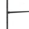 SONGMICS Industrial Clothes Rack on Wheels, Maximum load of 110 Kg, Double Garment Hanging Rod, Heavy Duty Commercial Display, Black