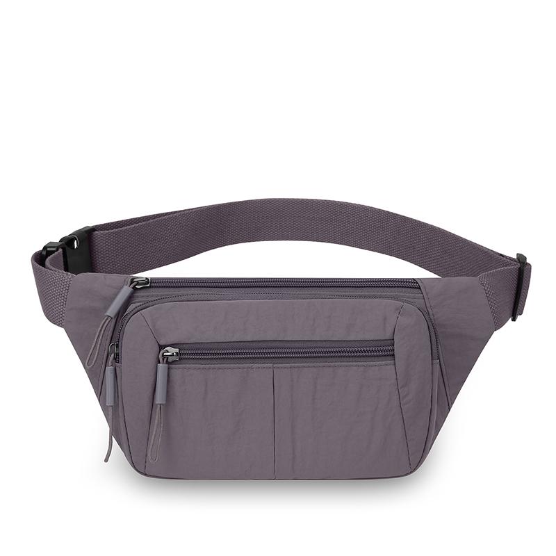 Women's Waterproof Nylon Convertible Waist Pack with Adjustable Strap Large Capacity Crossbody Chest Bag for Outdoor Activities