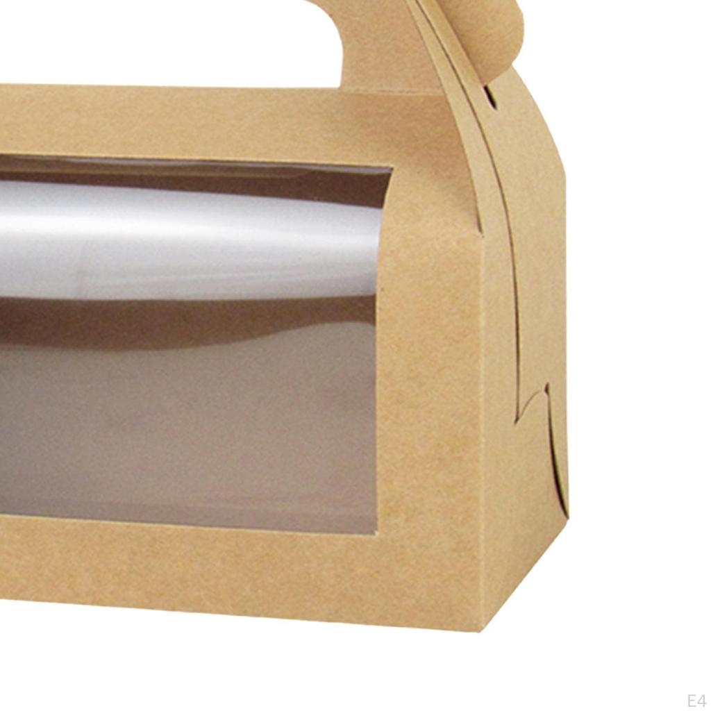 12 Pieces Cake Boxes Bakery Gift Pastry Dessert Containers for Year