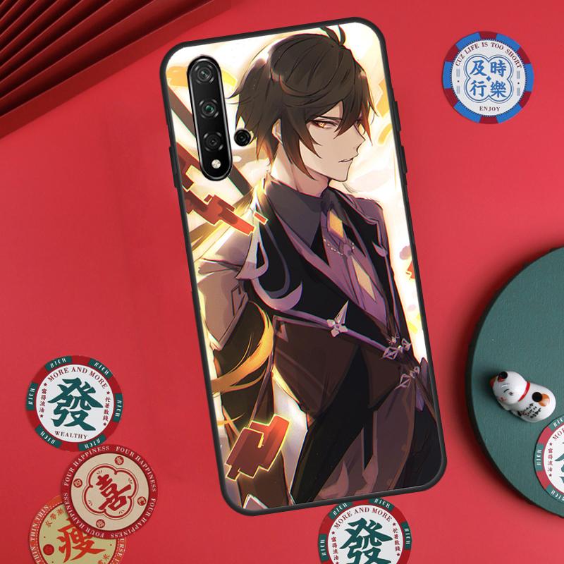 Genshin Impact Zhongli For Huawei Nova 11 Pro 9 10 SE Y60 Y70 Y90 Y61 Y91 Y72 Y73 12i 11i 8i P20 P30 P40 Lite Case