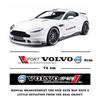 2pcs Car Stickers PU Waterproof Car Door Decorative Sticker For Volvo XC90 V90 V60 XC60 V40 EC40 EX40 S80 S60 S90 C40 XC40 V70