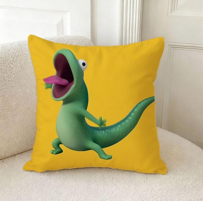 Lizard Funny Sand Sculpture Pillow Cover, Zippered & Removable Washable, Universal Cushion Cover For Home Bedroom & Sofa