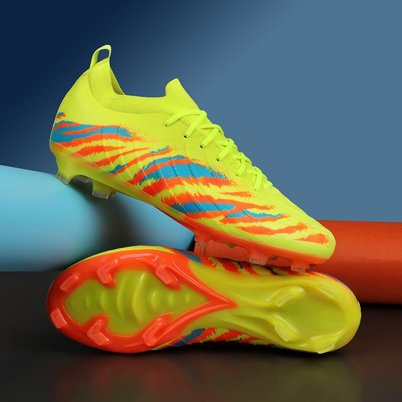 

Новые футбольные бутсы Месси для мальчиков и девочек, подростков, шипы, легкие тренировочные спортивные бутсы для травы 45