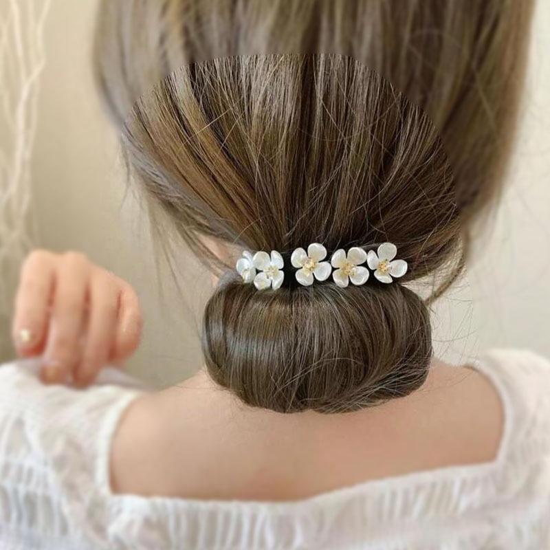 Twist Clip Women's Hair Bun Styling Tool - Chic Hair Flower Accessory