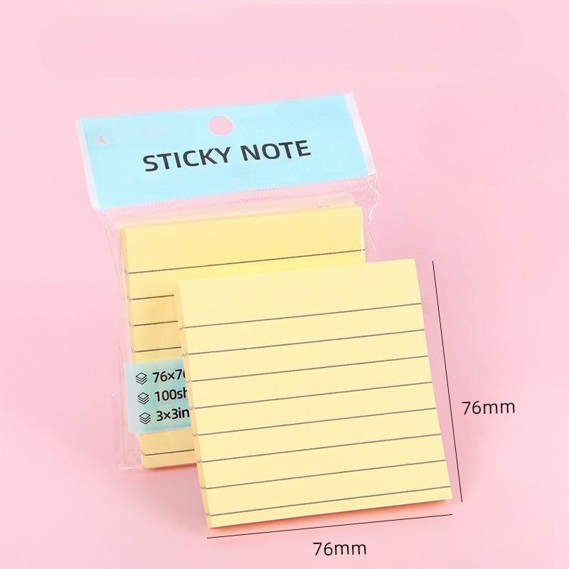 100PCS Sticky Notes - 5-Color Memo Pads, Tearable for Office, Home & School, Perfect for Holidays & Gifting