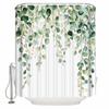 Green Eucalyptus Leaves Plant Shower Curtains Waterproof Bath Curtains Home Decor Modern Luxury Bathroom Curtain