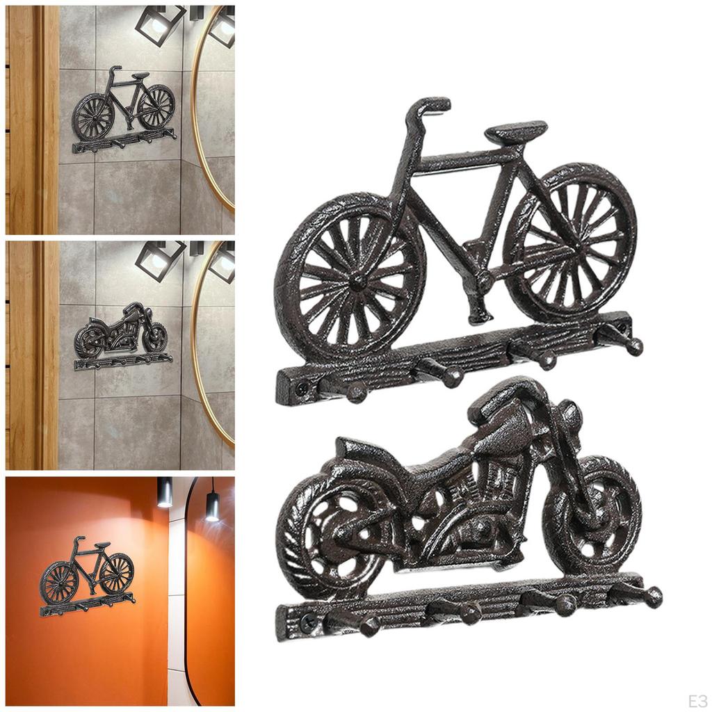 Themed Hook Rack Cast Iron Heavy Duty Easy Installation Keys Holder Hat Hooks for Farmhouse Dorm